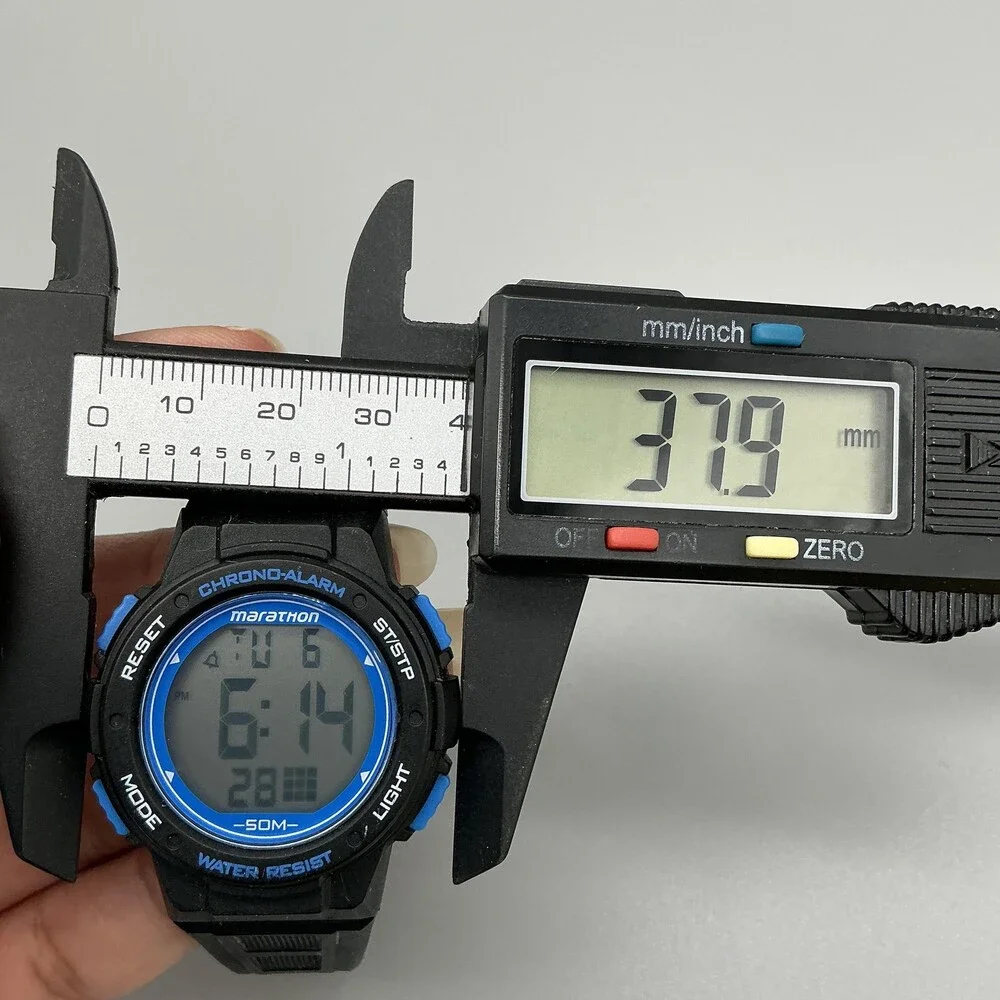 Marathon Mens Watch 38mm Digital Black Resin 50M Alarm Chronograph TW5K84800